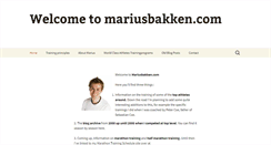 Desktop Screenshot of mariusbakken.com